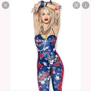 Adidas Rita Ora Rare Floral Jumpsuit NWOT